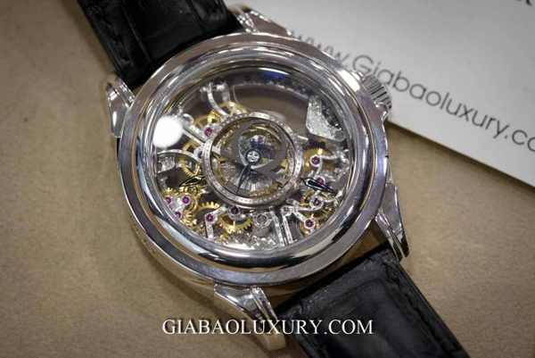 Đồng Hồ Omega De Ville Platinum Tourbillon 5945.30.31