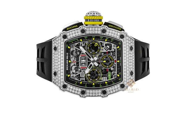 Đồng Hồ Richard Mille RM11-03 Vàng Trắng Đính Kim Cương