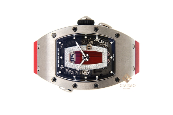 Đồng Hồ Richard Mille RM37-TITANIUM-RED DIAL Vành Titanium Trắng