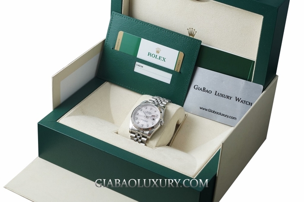 Đồng Hồ Rolex Datejust 36 116234 Mặt Số Vỏ Trai Hồng