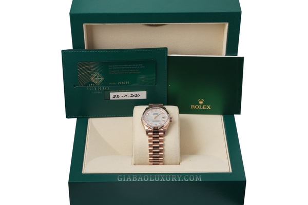 Đồng Hồ Rolex Lady-Datejust 278275 Mặt Số Vỏ Trai