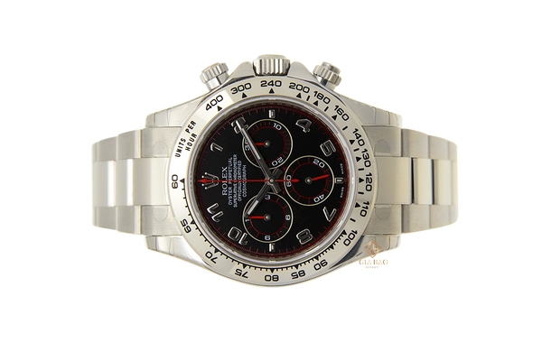 Đồng Hồ Rolex Cosmograph Daytona 116509 Mặt Số Đen Cọc Số Arabic