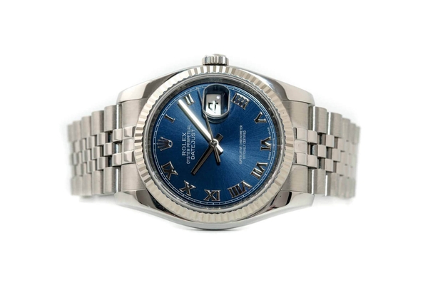 Đồng Hồ Rolex Datejust 36 116234 Mặt Số Xanh Cọc Số La Mã