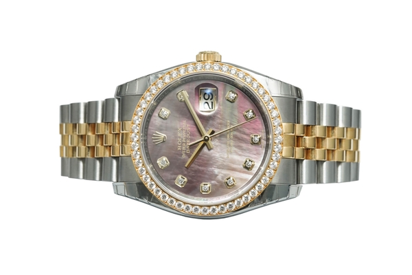 Đồng Hồ Rolex Datejust 36 116243 Mặt Số Xà Cừ Tím