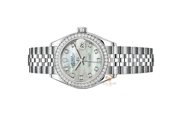 Đồng Hồ Rolex Datejust 28 279384RBR Mặt Số Vỏ Trai Trắng