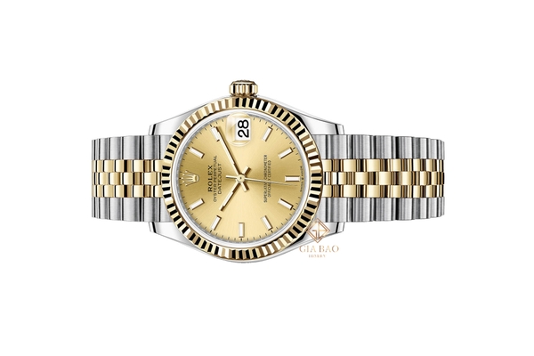 Đồng Hồ Rolex Datejust 31 278273 Mặt Số Vàng Champage