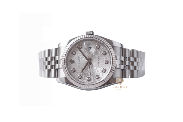 Đồng Hồ Rolex Datejust 36 116234 Mặt Số Vi Tính Bạc