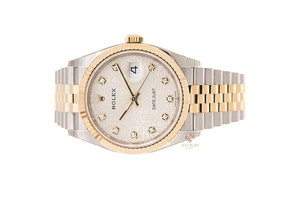 Đồng Hồ Rolex Datejust 36 126233 Mặt Số Vi Tính Bạc