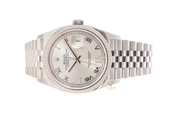 Đồng Hồ Rolex Datejust 36 126234 Mặt Số Bạc Cọc Số La Mã