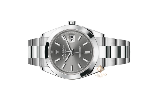 Đồng Hồ Rolex Datejust 41 126300 Mặt Số Xám Dây Đeo Oyster