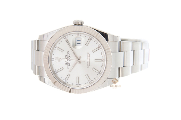 Đồng Hồ Rolex Datejust 41 126334 Mặt Số Bạc Dây Đeo Oyster