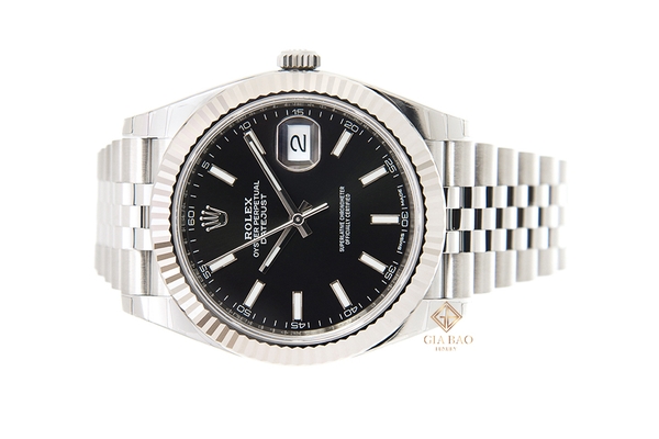 Đồng Hồ Rolex Datejust 41 126334 Mặt Số Đen Cọc Số Dạ Quang