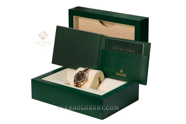 Đồng Hồ Rolex Lady-Datejust 279175 Mặt Số Chocolate Cọc Số Sao La Mã