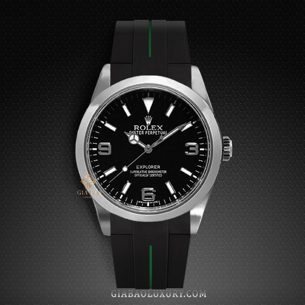 Dây Rubber B Classic Series VulChromatic® cho Rolex Explorer I 214270