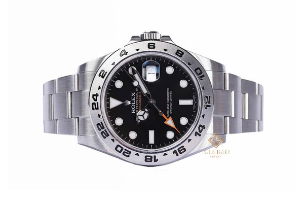 Đồng Hồ Rolex Explorer II 216570 Mặt Số Đen