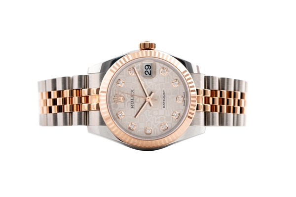 Đồng Hồ Rolex Lady-Datejust 178271 Mặt Số Vi Tính Trắng