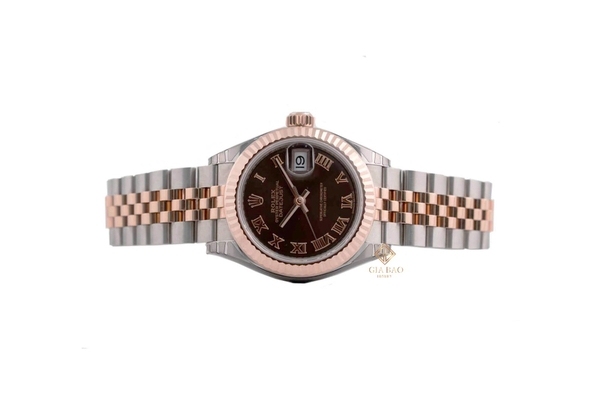 Đồng Hồ Rolex Lady-Datejust 279171 Mặt Số Chocolate Cọc Số La Mã