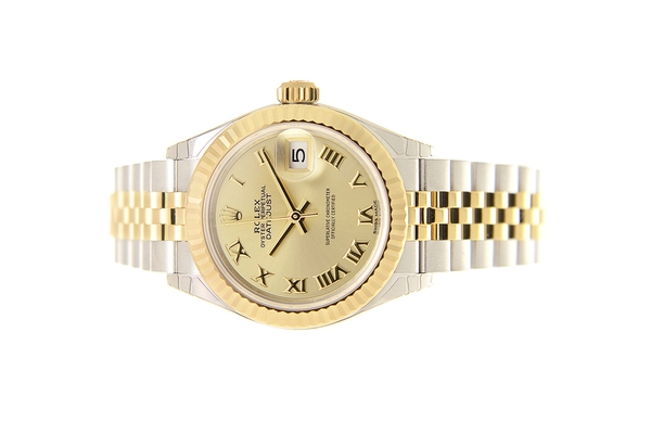 Đồng Hồ Rolex Lady-Datejust 28 279173 Mặt Số Champagne Cọc Số La Mã