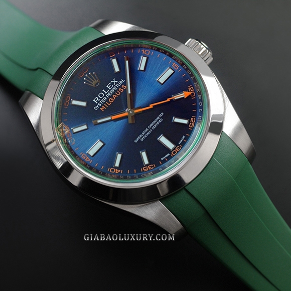 Dây Rubber B Classic Series cho Rolex Milgauss 40mm