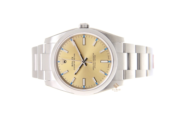 Đồng Hồ Rolex Oyster Perpetual 36 116000 Mặt Số Vàng