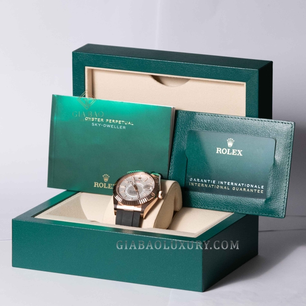 Đồng Hồ Rolex Sky Dweller 326235 Mặt Số Trắng