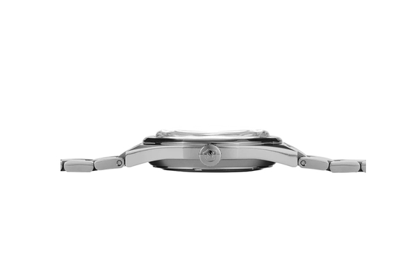 Đồng hồ đeo tay thương hiệu Nivada Grenchen, dòng sản phẩm F77, Ref number: 68008A77, mặt số thiên thạch màu xám size 37mm, máy tự động, dây và vỏ bằng Titanium, mới 100%