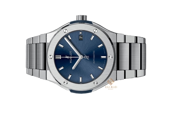 Đồng Hồ Hublot Classic Fusion Blue Titanium Bracelet 42mm 548.NX.7170.NX