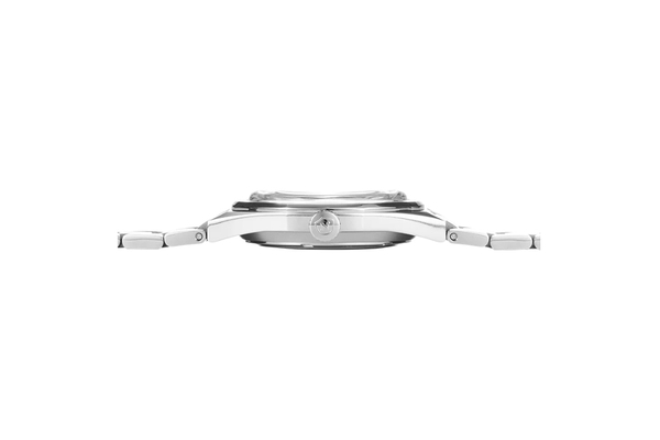 Đồng hồ đeo tay thương hiệu Nivada Grenchen, dòng sản phẩm F77, Ref number: 68016A77, mặt số thiên thạch màu xám size 37mm, máy tự động, dây và vỏ bằng thép không gỉ, mới 100%