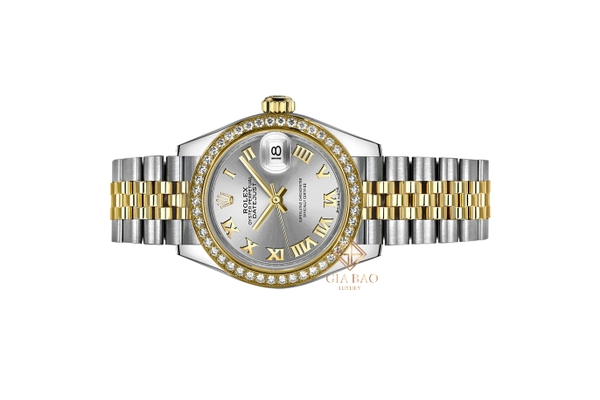 Đồng Hồ Rolex Lady-Datejust 28 279383RBR Mặt Số Bạc Cọc Số La Mã