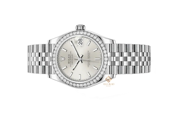 Đồng Hồ Rolex Datejust 31 278384RBR Mặt Số Bạc Cọc Dạ Quang