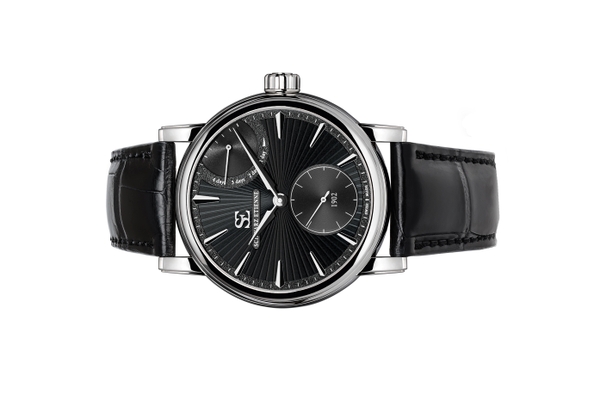 Đồng hồ đeo tay thương hiệu Schwarz Etienne, dòng sản phẩm Roma Power reserve, Number no WRO16MS26SS01AA, mặt số đen, size 42mm, máy lên cót tay, vỏ đồng hồ bằng thép không gỉ, dây da, mới 100%