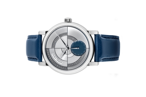 Đồng hồ đeo tay thương hiệu Schwarz Etienne, dòng sản phẩm Roma Geometry, Number no WROGEOMA14SSVEBCLT, Mặt số bạc, size 39mm, máy tự động, vỏ đồng hồ bằng thép không gỉ, dây da, mới 100%