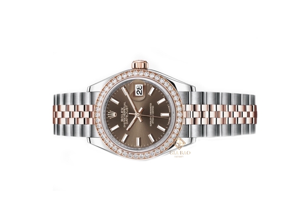 Đồng Hồ Rolex Lady-Datejust 279381RBR Mặt Số Chocolate Cọc Số Dạ Quang