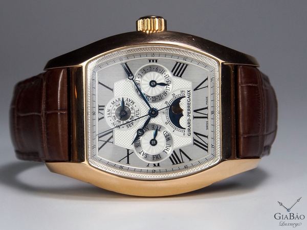 Đồng Hồ Girard - Perrgaux Richeville Perpetual Calendar 18k Rose Gold