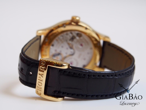 Đồng Hồ Chopard L.U.C Regulator Sliver And Black Dial Black Leather