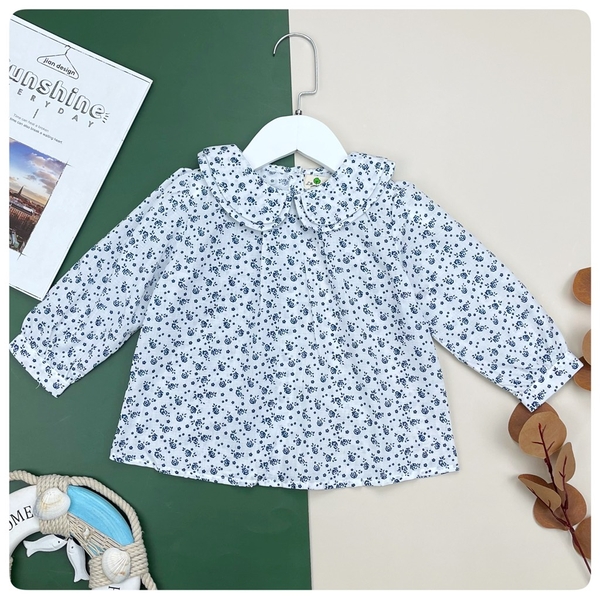 Sơ mi BG có cổ 2 lớp thu đông hoa văn 2/8 BT01*21