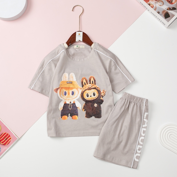 H476 Bộ cotton BT ngắn tay labulu 4/12 (Ri5)