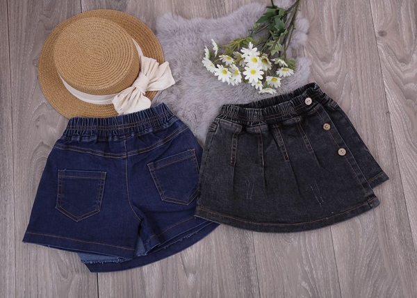 Quần bò giả chân váy sz 2-7 x20