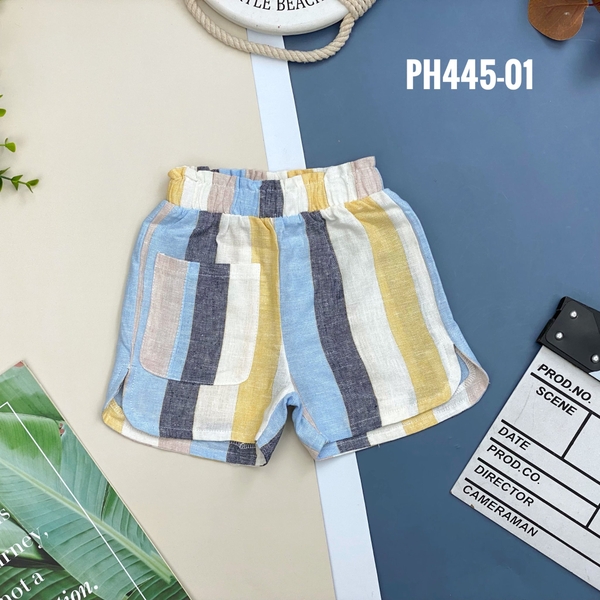 QK Quần linen kẻ 2/7 (Ri6) PH445