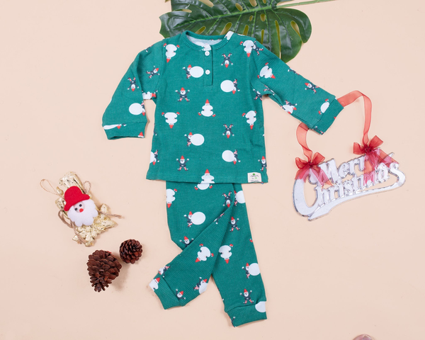 Bộ len noel kẻ, cây thông 4/8 x20