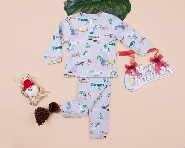 Bộ len noel kẻ, cây thông 6/36 x20