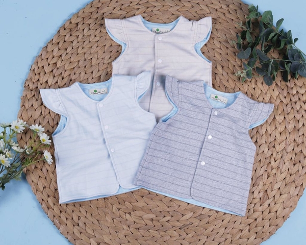 Áo gile cánh tiên lót cotton 1/5*20