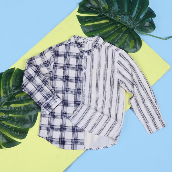 Áo sơ mi kẻ phối sz1-5 x20