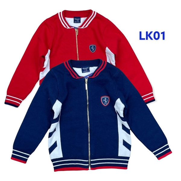 Áo len khoác kéo khóa 110/150 LK01