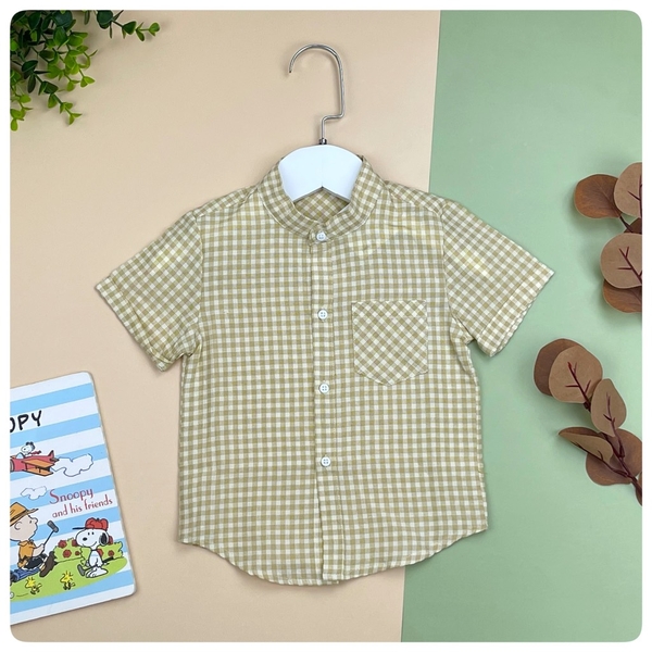 Áo sơ mi kẻ BT cổ trụ 1/6*21