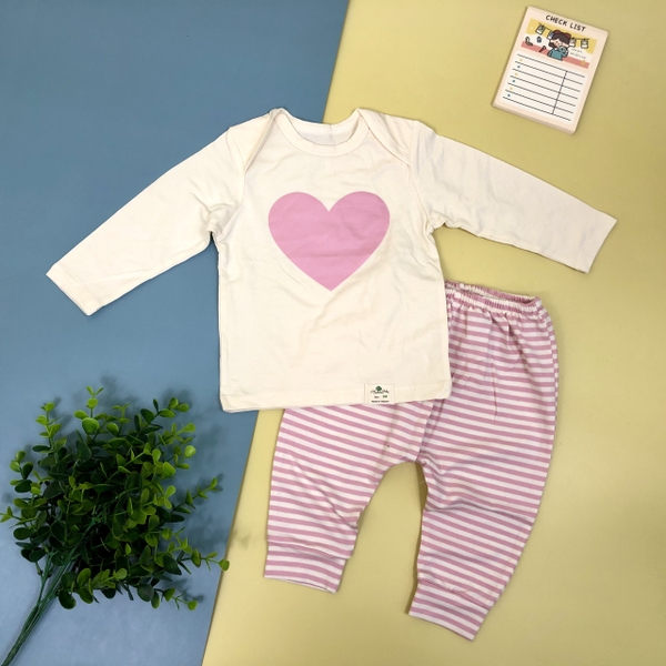 Bộ sơ sinh cotton hàn quốc bé gái, bé trai size 3-36M.X20