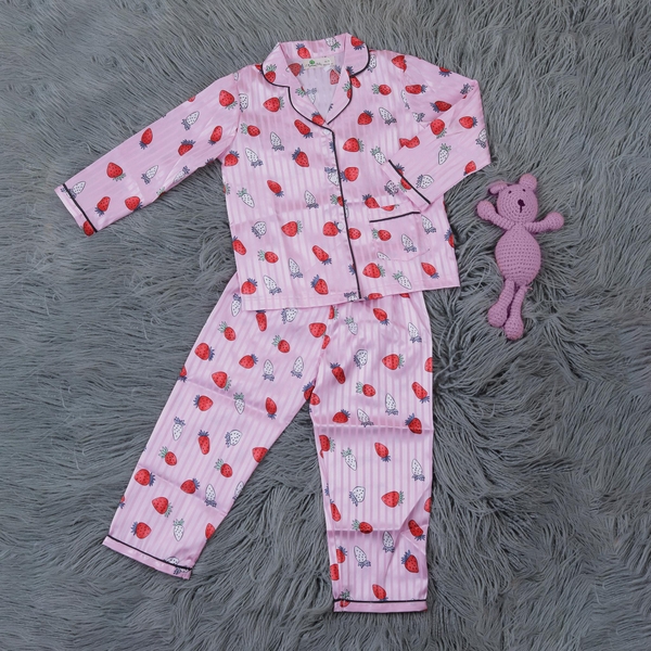Bộ Pijama dài lụa bé gái size 2-7T.X20