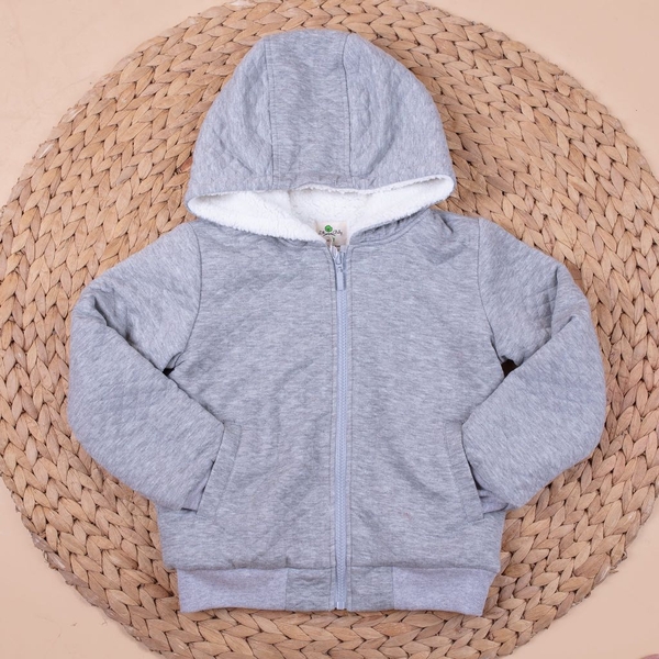 Áo khoác trần trám lót lông có mũ size 1/6*20