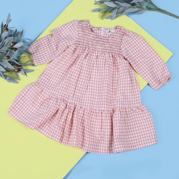Váy kẻ chun ngực sz3-9 x20