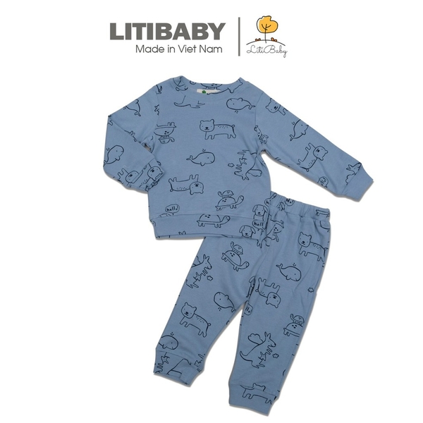 Bộ cotton thu đông borip BT 1/5*21